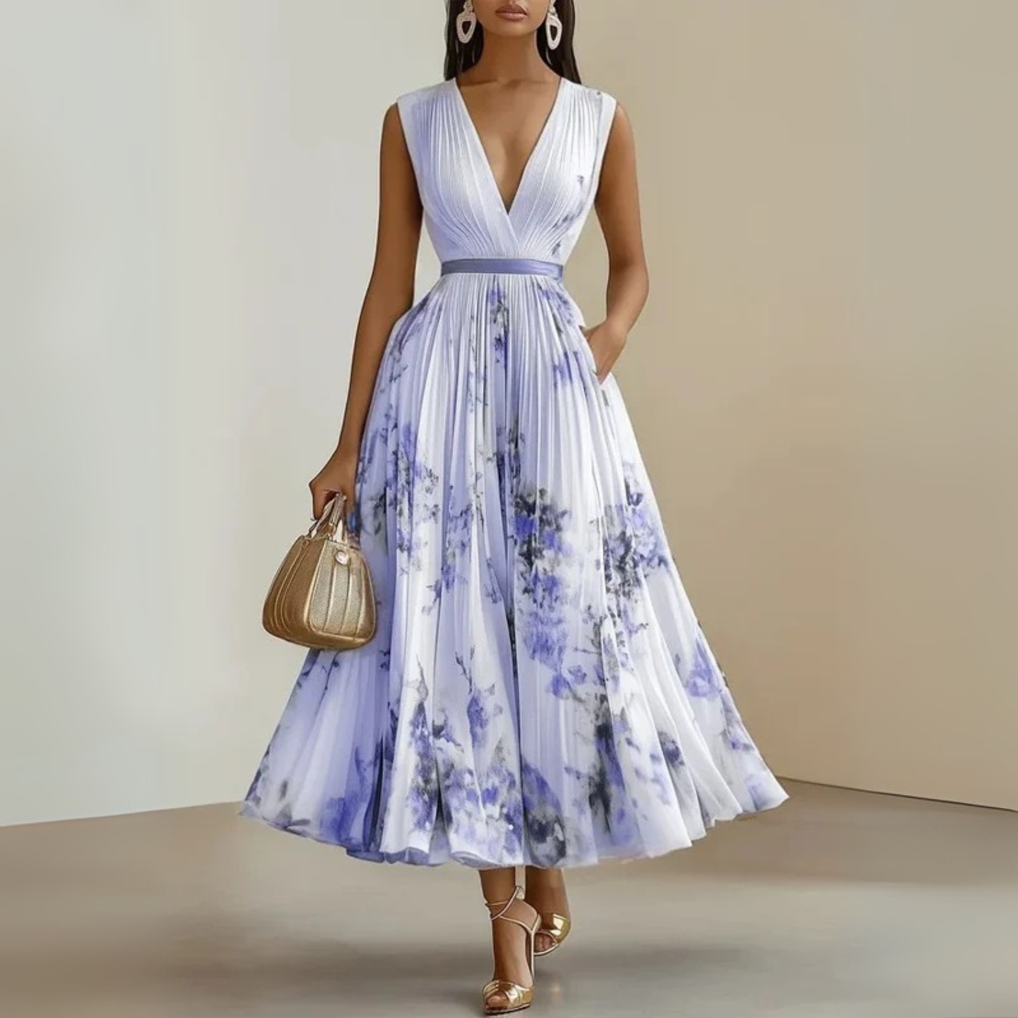Sleeveless Summer Wedding Guest Dress