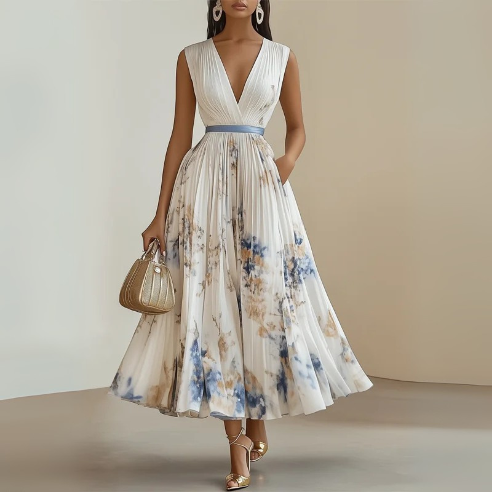 Sleeveless Summer Wedding Guest Dress