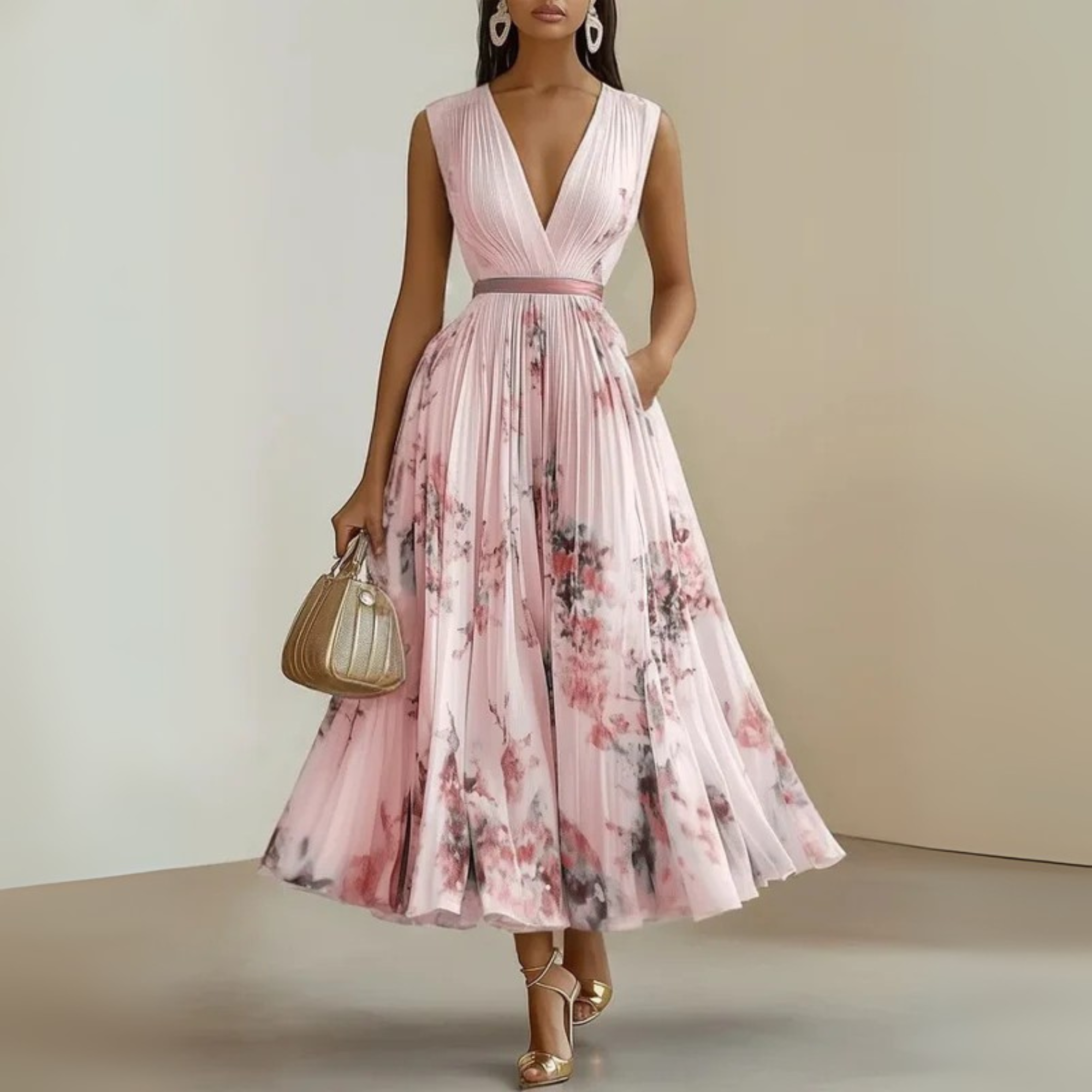 Sleeveless Summer Wedding Guest Dress