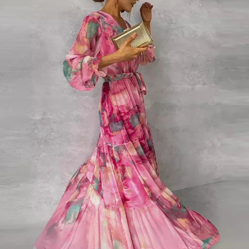 Floral Handmade Wedding Guest Dress