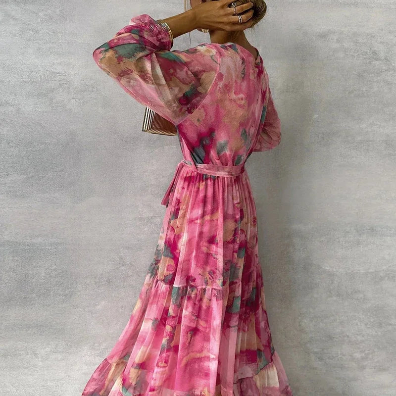 Floral Handmade Wedding Guest Dress
