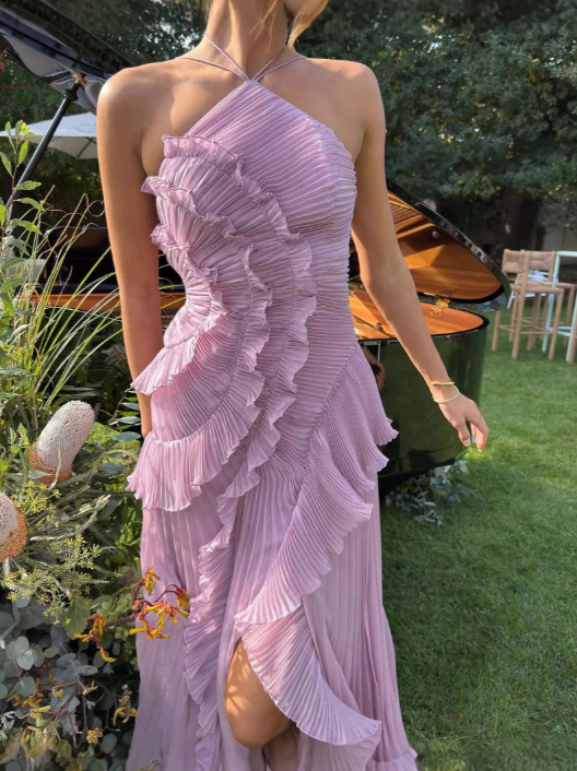 Halter Wedding Guest Dress